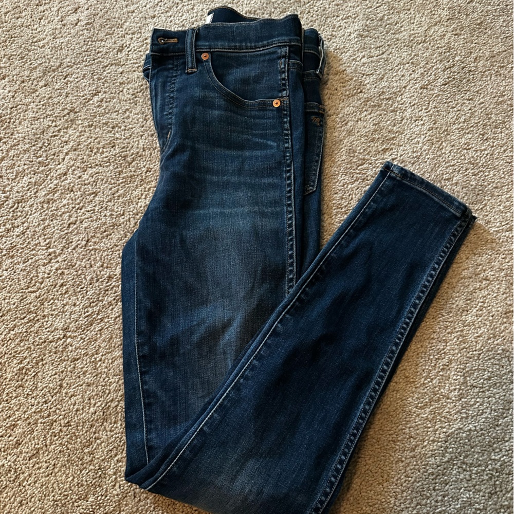 Madewell Women's Dark Blue Straight Jeans